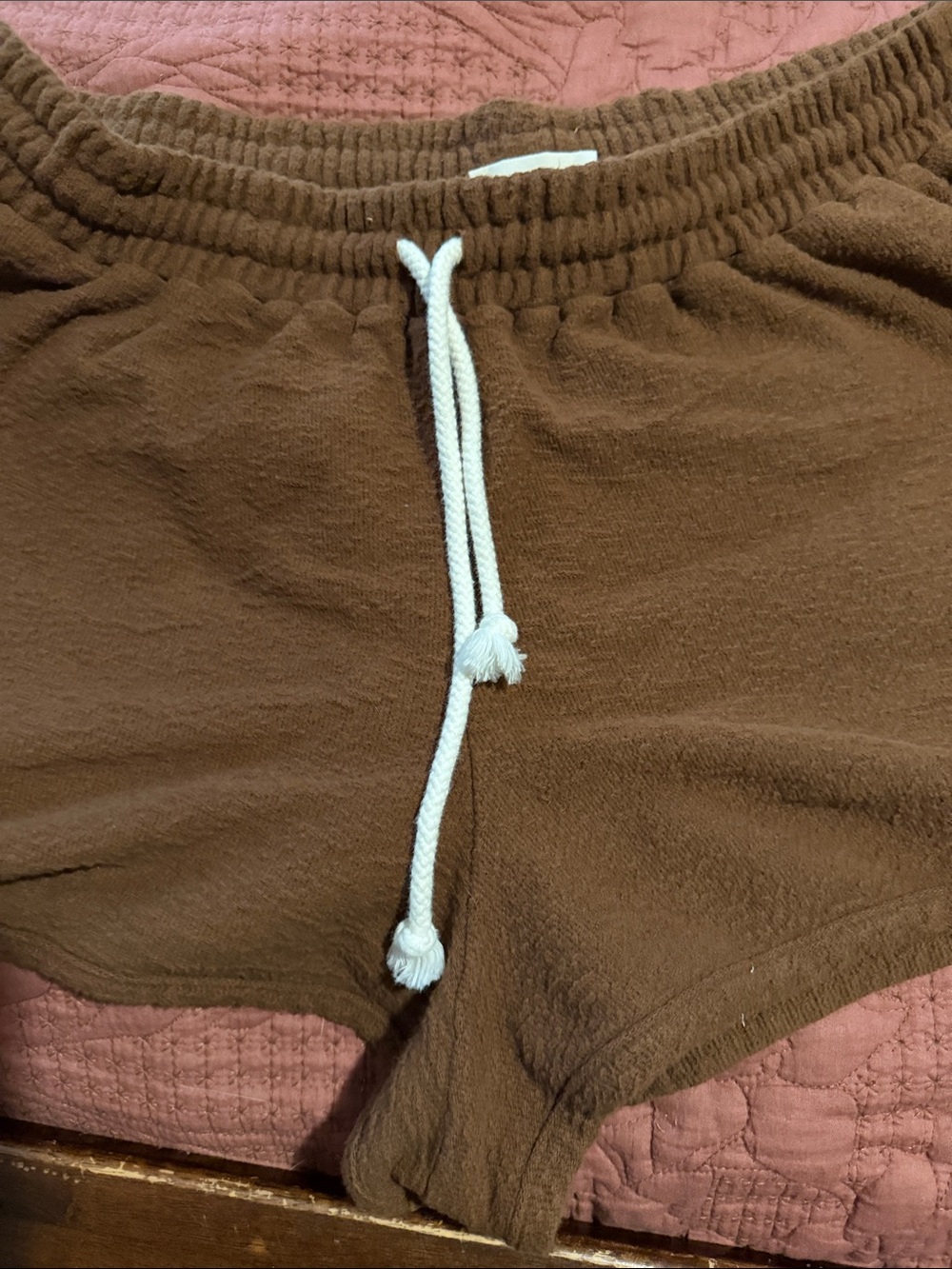 Universal Thread Brown Plush Drawstring Athletic Shorts